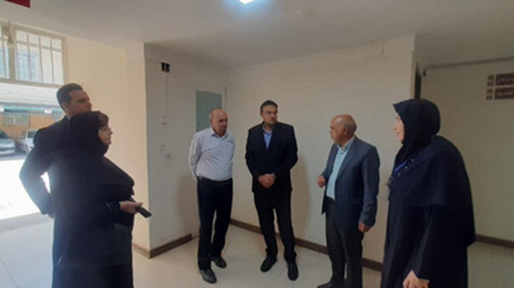 بازدید معاونت محترم پژوهشی دانشگاه به همراه رئیس پژوهشکده و اعضای محترم پژوهشکده علوم پایه پزشکی از ساختمان زایشگاه نیک نفس